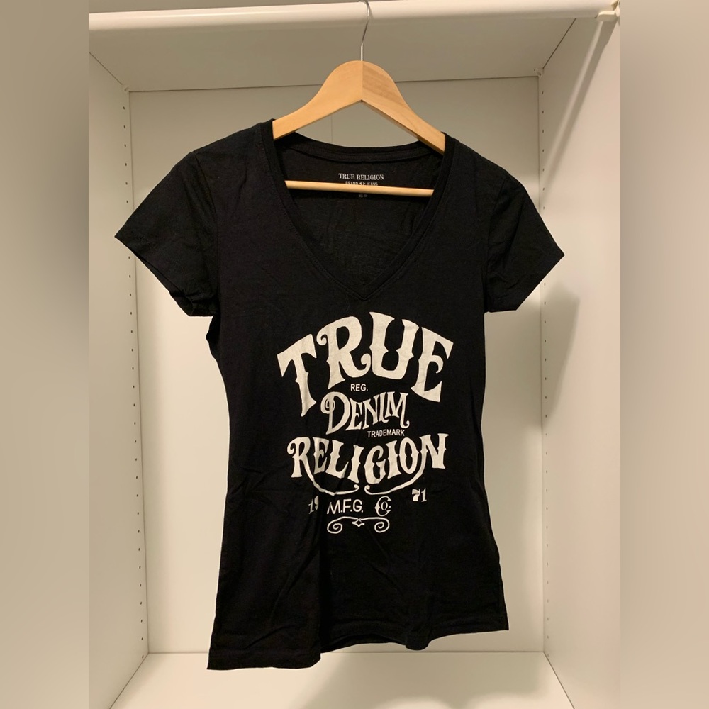 True Religion graphic crew neck t-shirt - size XS